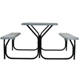 Picnic Table Bench Set Gray 61147457