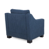 Upholstered Club Chair-Blue N758P268286B