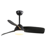 ZUN 42 Inch Indoor ABS Ceiling Fan With 6 Speed Remote Control Dimmable Reversible DC Motor With Light W882140935