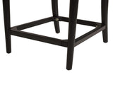 Panama 26.5" Curved Back Cane Rattan Counter Stool, Set of 2, Ebony Black Boucle B2719P238388