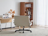 Criss Cross Legged Office Chair with Flip-Up Back Built-In Dynamic Airbag Lumbar Support, Wide Seat 78490641