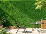 Artificial Panel 6-Pack, UV-Protected 20" x 20" Faux Hedge Wall Tiles, 4 cm Thick Green Grass 28115136