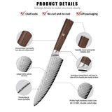 13.5-Inch Damascus Stainless Steel Kitchen Knife 67 Layer Vegetable Meat Fish Slicing Chopping 54785011