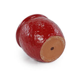 Set of 3 Ceramic Flowerpot, Modern Planter for Patio, Garden, Windowsill - Red W3273P321489