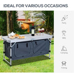 ZUN Portable Camping Table/ Dining Table （Prohibited by WalMart） 55794677