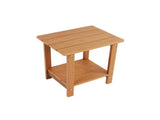 Wood Side Table, Minimalist Wood-Grain Imitation Wood Side Table for Pool Beach Patio Lawn Teak 71324896