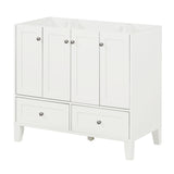 36'' Bathroom without Countertop,Solid Wood Frame Bathroom Storage Cabinet Only, Freestanding WF317177AAK