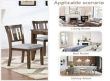 Wooden Dining Chairs Set of 4, Kitchen Chair with Padded Seat, Upholstered Side Chair for Dining 39830462