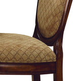 Beige and Espresso Solid Back Counter Height Stools B062P189107