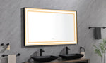 ZUN 96in. W x36 in. H Framed LED Single Bathroom Vanity in Polished Crystal Bathroom Vanity LED W1272122071