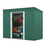 ZUN 4.2 x 9.1 Ft Outdoor Storage Shed, Metal Tool Shed with Lockable Doors Vents, Utility Garden Shed W2181P156874