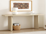 U_STYLE Stylish Console Table with Pine Veneer Geometric Legs,Suitable for Living Room, Study N711P289142K