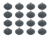 Velvet Christmas 12 Pack Flocked Sphere Orbs Luxury Ornaments Grey 2.4" 23477039