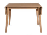 29"- 45" Extendable Dining Table for 4, Folding Kitchen Table with Rubberwood Legs, Space-Saving N752P216387A