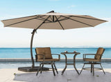 Cantilever Patio Umbrella 11ft Offset Cantilever Patio Umbrella With Base Included Large Round 34968916