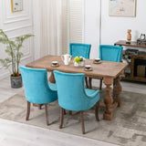 ZUN Furniture,Ultra Side Dining Chair,Thickened fabric chairs with neutrally toned solid wood legs, 27653733