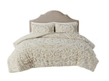 King/Cal King 3 piece Tufted Cotton duvet cover set B03597350