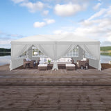 3 x 6m Four Windows Practical Waterproof Folding Tent White 92876910