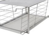 Large Stackable Slide-Out Drawer Organizer, Satin Nickel, 15 x 10 x 9.3 in 74533296
