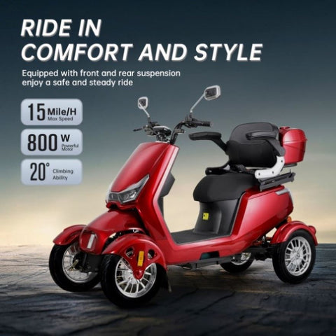 ZUN ELECTRIC MOBILITY SCOOTER WITH BIG SIZE ,HIGH POWER W1171P192593