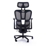 ZUN Adjustable Ergonomic Black Mesh Office with Headrest and Footrest, Conference/Computer Desk B011P213340