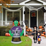 5.9ft Witch & Crystal Ball Inflatable Halloween Decoration 99372515