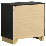 Sophia Black 2-drawer Nightstand B062P299897