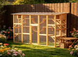Orange Catio Window Box Outdoor Playground Enclosure for Multiple Cats, Complete with Shelves and 85136618