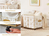Laundry Baskets,Collapsible Laundry Basket with Wheels,Removable Lined for Easy Cleaning Storage 85833286