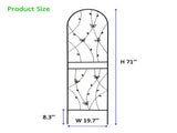 4 Pack Metal Garden Trellis 71" x 19.7" Rustproof Trellis for Climbing Plants Outdoor Flower Support W1586P268059
