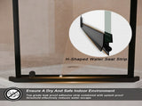 36*36*72" Pivot shower door, with 1/4" tempered glass, Frameless Neo-Angle Pivot Shower W1675P399619