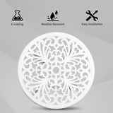 Phoenix Cast Aluminum Round Table, Patio End Table Side Table, Cast Aluminum Cocktail Table, Outdoor 23436052