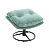 Accent chair TV Chair Living room Chair with Ottoman-TEAL W676P232281