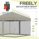 10' x 10' Pop Up Canopy Tent-Beige 68181939