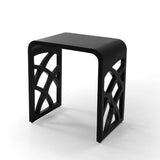 DAX Solid Surface Shower Stool - Matte Black B2702P227038
