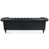 83.66 Inch Width Traditional Square Arm removable cushion 3 seater Sofa W68042996
