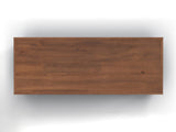 14 inch Chairside Table, No Assembly Required, Blue Denim and Whiskey Finish B108131555