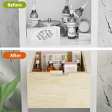 Hard Close Pull Out Cabinet Organizer 8" High Drawer 16" W x 21" D Wood Slide Out Shelves Cabinet T3210P277237