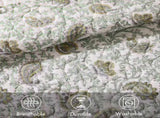 6 Piece Cotton Percale Quilt Set with Throw Pillows King/Cal King B035P294113