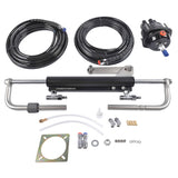 90 HP Marine Hydraulic Steering System with Two-Way Locking Valve, High-Pressure Pump & 2X 24ft 92360276