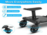 New-Universal Stroller Board with Detachable Seat, 2in1 Sit and Stand Stroller Glider Board for Most 33117985