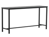 Industrial Style Porch Table Single Layer Black Oak Triamine Board 20900681