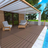 2FT Patio Deck Tiles, DIY Module Interlocking Decking Tiles Floor Tile,Easy and Quick Installation W206P195966