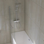 ZUN Goodyo 31"X55" Bathtub Screen Framless Shower Door Tempered Glass Shower Panel W122343125