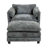 55.32*39.76" Oversized Sofa Indoor,Portable ottoman,Boucle Single Sofa Bed with Wider seat,Double W2715P269755