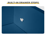 4-Drawer Painted MDF Bathroom Cabinet 11.82*11.82*32.29in Navy Blue 44353502