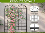 2 Pack 16" x 61" Rustproof Iron Garden Trellis 96760539