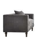 Grey Accent Chair with Pillow B062P209166