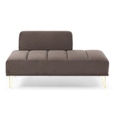 ZUN 56.3"Inch Width Modern End of Bed Bench,Velvet Fabric Upholstered 2 Seater Sofa Couch Entryway W2677P188558