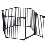 150" Adjustable Safety 6 Panels Play Yard Metal Doorways Fireplace Fence Christmas Tree Fence W206P150112